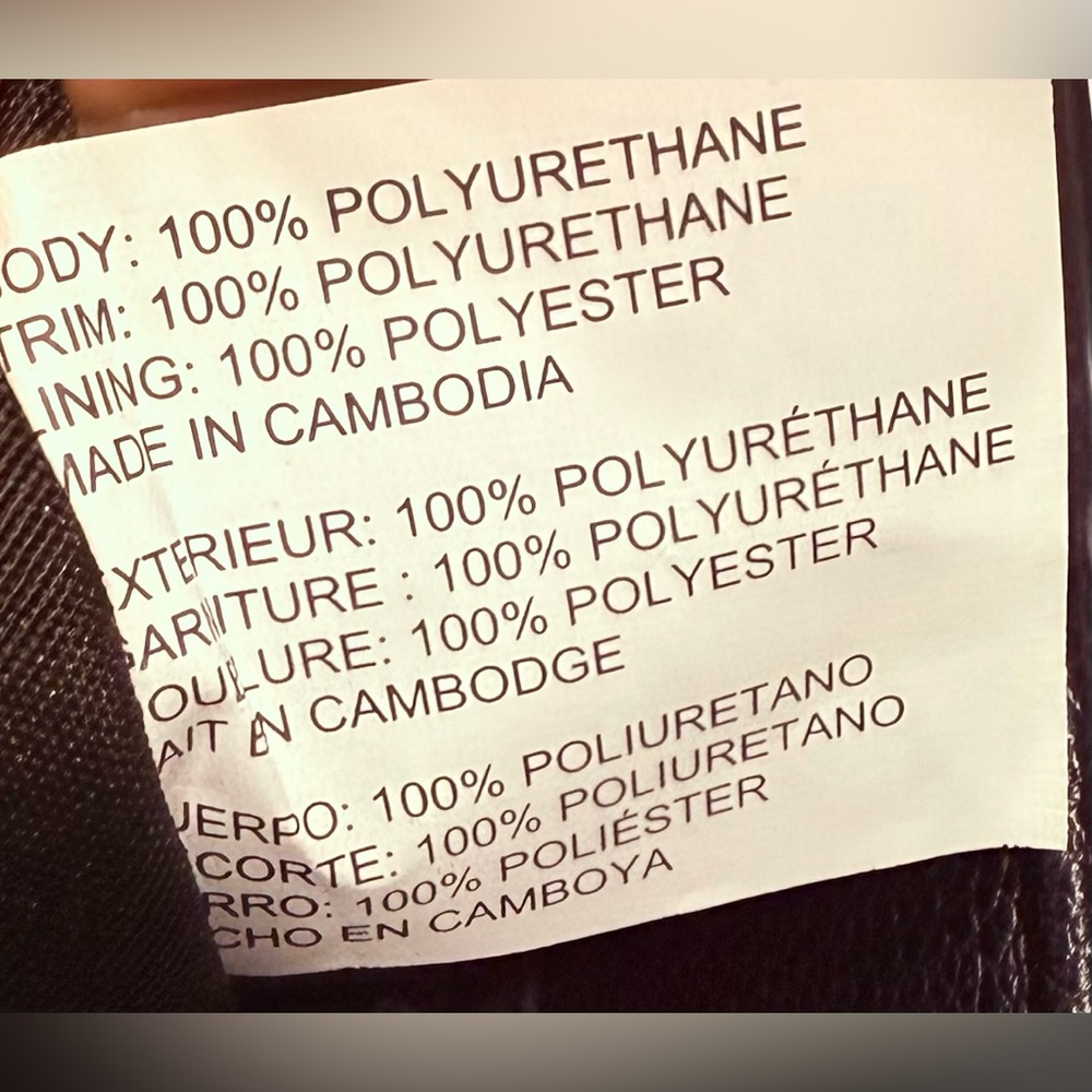 Women’s Anne Klein - Solid Black Faux Leather Tote Handbag - Excellent Condition - Picture 12 of 12